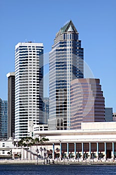 Tampa City Skyline with River