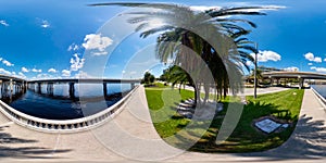 TAmpa FL USA 360 vr spherical photo on Bayshore Boulevard photo