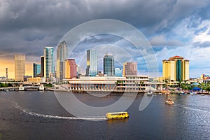 Tampa, Florida, USA downtown skyline on the bay