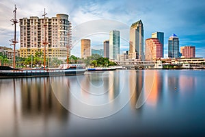 Tampa, Florida, USA downtown skyline on the bay