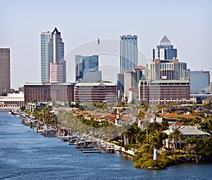 Tampa Skyline and Bay, Florida photo