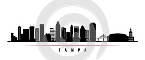 Tampa skyline horizontal banner.