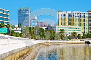 Tampa skyline viewed from Bayshore Blvd. photo