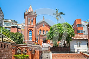 A beautiful church in Tamsui, Taipei, Taiwan photo