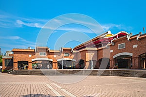 Tamsui metro station in New Taipei, Taiwan served by Taipei Metro photo