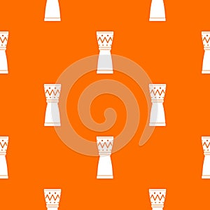 Tamtam pattern vector orange