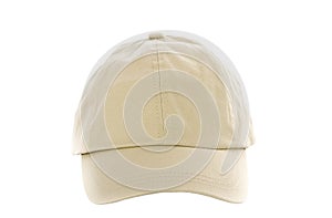 Tan Baseball Cap isolated on white