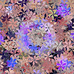 Subdued colors Cluster of Illustrated Flowers background photo