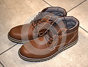 Tan chukka boots