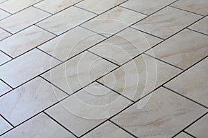 Tan floor tiles