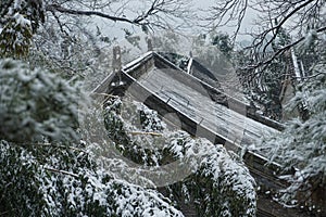 Tan Kuo Temple, a temple among the snowy mountains in Beijing