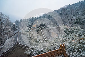 Tan Kuo Temple, a temple among the snowy mountains in Beijing