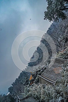 Tan Kuo Temple, a temple among the snowy mountains in Beijing