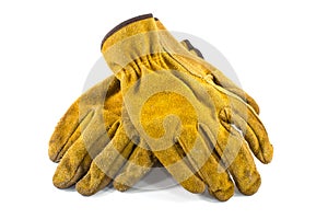 Tan Leather Work Gloves