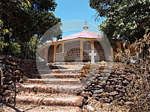 Tana Haik Eysus United Monastery on Lake Tana in Ethiopia