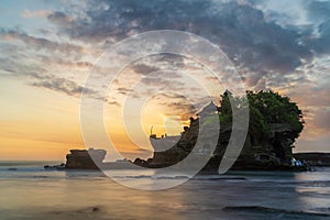 Tanah Lot at sunset. Bali, Indonesia