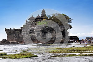 Tanah lot temple hindu temple Bali Island, Indonesia.