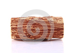 Tanaka wood on white background