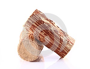 Tanaka wood on white background