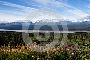 Tanana river and Chugach range