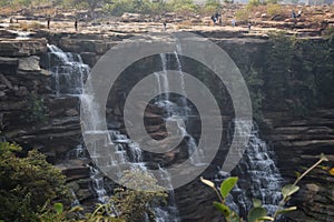 Tanda waterfall in Mirzapur district, Uttar Pradesh state, India photo
