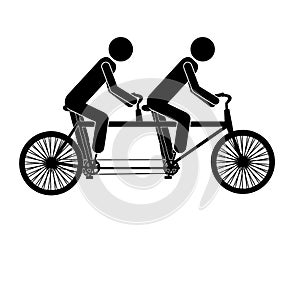 Tandem bicycle