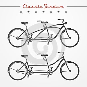 Tandem bicycle