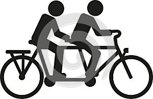 Tandem bicycle pictogram