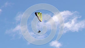 Tandem Paragliding Landing Scene