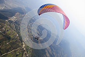 Tandem paragliding in Nepal