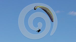 Tandem Paragliding Tracking Shot