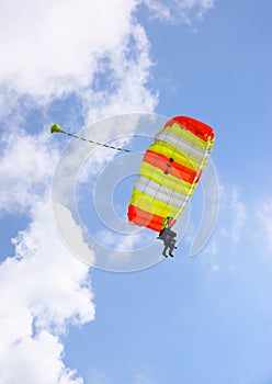 Tandem skydive parachute photo