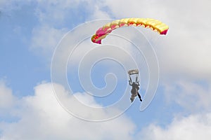 Tandem of skydivers