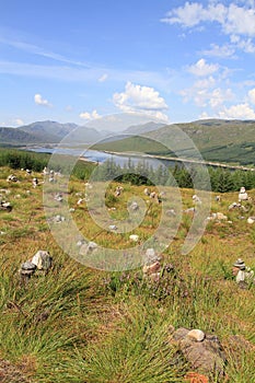 Standing stones with the river in view