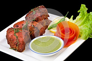 Tandoori Chicken with a salad