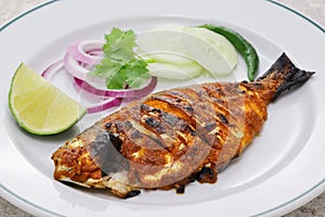 tandoori fish Indian cuisine photo