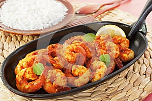Tandoori Prawns Shrimp Indian Curry