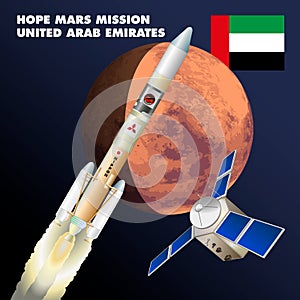 UAE Amal probe for the planet Mars research mission photo