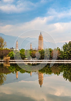 The Tang Dynasty Ancient Pagoda at the foot of the Snow Mountain