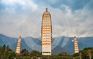 The Tang Dynasty Ancient Pagoda at the foot of the Snow Mountain