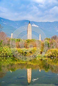 The Tang Dynasty Ancient Pagoda at the foot of the Snow Mountain