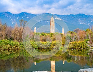 The Tang Dynasty Ancient Pagoda at the foot of the Snow Mountain