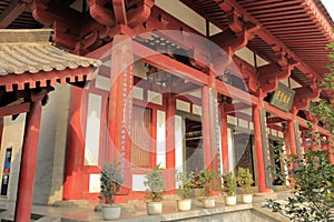 The tang dynasty architecture of the daciensi temple, adobe rgb