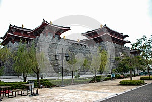 Tang dynasty fortress, Macau Fisherman's Wharf, China.