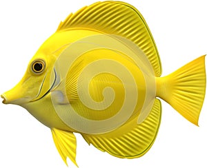 Tang fish display vibrant colors and graceful swimming movements. photo