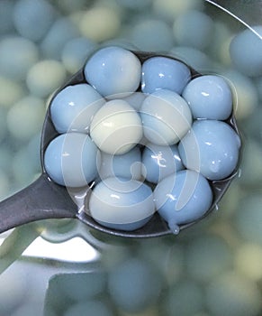 Tang Yuan or traditional chinese sweet rice ball made from glutinous rice with sweet soup