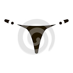 Tanga Pants Icon Vector Glyph Illustration