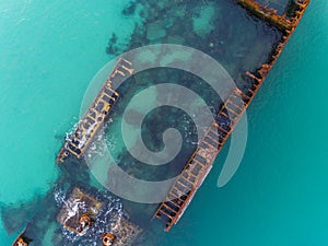 Tangalooma Shipwrecks off Moreton island, Queensland Australia