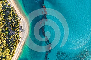 Tangalooma Shipwrecks off Moreton island, Queensland Australia