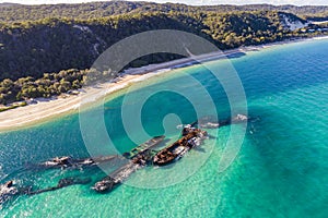 Tangalooma Shipwrecks off Moreton island, Queensland Australia